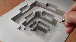 How To Create A 3d Illusion Of A Hole  Trick Art Trompeloeil [upl. by Polad193]