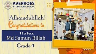 Congratulations to New Hafiz Md Samun Billah Std4 [upl. by Rugen742]