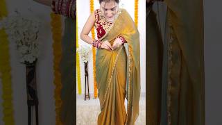 Perfect open pallu saree draping styleday36365drapingsaree sareedrapings saree [upl. by Camey232]