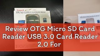 Review OTG Micro SD Card Reader USB 30 Card Reader 20 For USB Micro SD Adapter Flash Drive Smart [upl. by Delamare]