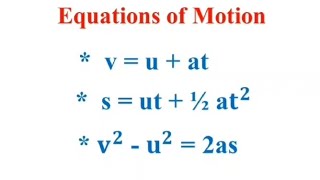 Derivations of Equations of Motion Class 9 Physics [upl. by Ecirual]