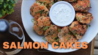 How to make salmon cakes  Quick and easy recipe [upl. by Anitsuj]