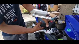 YAMAHA SNIPER 155 HANDLE GRIP INSTALLATION PROTAPER [upl. by Nalim]