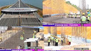 100TRAVAUX PROJET PONT MODERNE A KINSESO MEILLEUR PONT EN AFRIQUE CENTRALE [upl. by Ecertap]