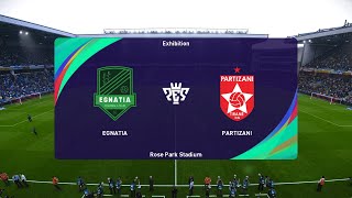 KS Egnatia vs FK Partizani 10042023 Kategoria Superiore PES 2021 [upl. by Larimor]