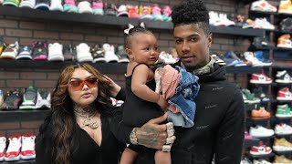 Blueface Takes Baby Mama Shopping For Sneakers At COOLKICKS [upl. by Wickham960]