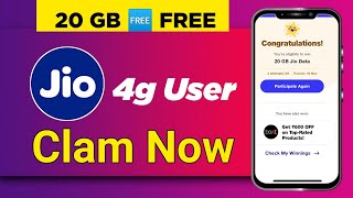 20 GB data free 🆓  4g User clam now  Abidi Tech [upl. by Naugan]