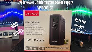 CyberPower VP1600ELCD UPS uninterrupted power supply  Tech amp Tools [upl. by Gina]