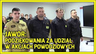 Jawor Podziekowania za udział w akcjach powodziowych [upl. by Werner]