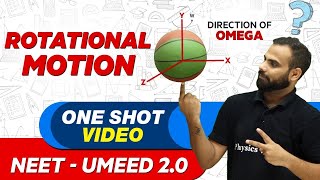 ROTATIONAL MOTION in 1 Shot  All Concepts Tricks amp PYQs  NEET Crash Course  UMEED 20 [upl. by Bruyn459]