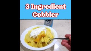 shorts 3 INGREDIENT COBBLER  Low Cal  EASY COBBLER RECIPE [upl. by Chin]