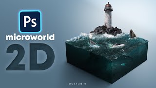 How I Create Microworld Creation in Photoshop  MEGALODON [upl. by Orlene]