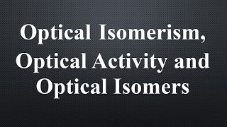 Optical Isomerism  How to determine the number of optically active isomers in organic compounds [upl. by Ydeh]