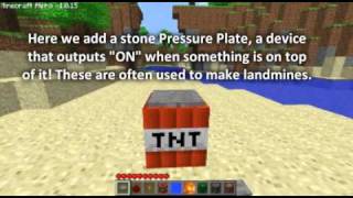 Minecraft Tutorials Redstone  1 Basic IO [upl. by Eeloj22]