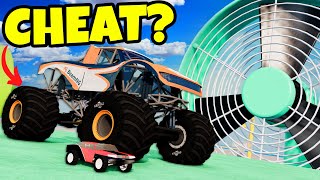 Testing WEIRD CARS VS GIANT FANS in BeamNG Drive Mods [upl. by Maurilla]