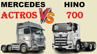 ALL NEW Mercedes ACTROS 2643 Vs ALL NEW HINO 700  Which one is better [upl. by Netfa693]