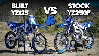 TwoStroke vs FourStroke Built YZ125 vs Stock YZ250F [upl. by Bethany120]