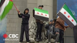 Metro Vancouvers Syrian community celebrates collapse of Bashar alAssads dictatorship [upl. by Eixel634]