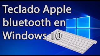 Como configurar TECLADO APPLE EN WINDOWS 10 a1314 [upl. by Alegnasor]