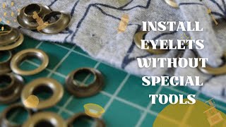 Easy way to install Eyelets without tools [upl. by Stempson]