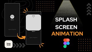 Splash screen animation Easy Figma ✨ [upl. by Nylatsirhc]