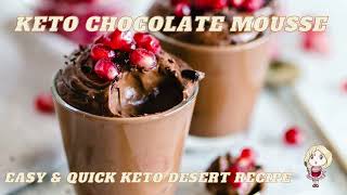 Keto Chocolate Mousse with Cream Cheese Quick amp Easy Low Carb Dessert [upl. by Hendrix]