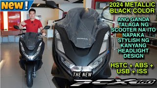 2024 HONDA PCX 160 ABS Version Metallic Black Color Ang Ganda ng Scooter na ito The Best [upl. by Haliak177]