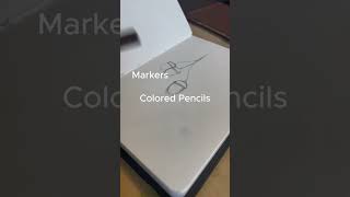 Markers VS Colored Pencils art music palette drawing artist creativepalette song artwork [upl. by Gilda]