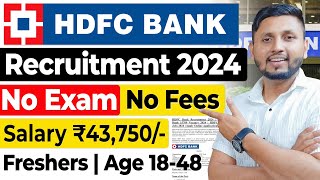 HDFC Bank Recruitment 2024  Freshers  Bank Job Vacancy 2024  Bank Jobs 2024  HDFC Bank Job 2024 [upl. by Urbai]