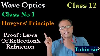 Wave Optics Class No 1 For Class 12 in Bengali Huygens Principle Law of Reflection and Refraction [upl. by Ahcirt]