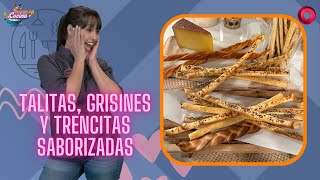 Talitas grisines y trencitas saborizadas I EscuelaDeCocina [upl. by Nnawtna]