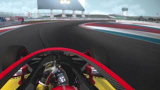 Romain Grosjean onboard Charlotte Roval  Assetto Corsa [upl. by Firooc]