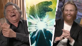 Kurt Russell and Wyatt Russell Crack Up Talking GODZILLA and THE THING During MONARCH Interview [upl. by Risay]