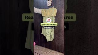 Belted ruffle saree from myntra 😍readytowearsaree rufflesarees myntra myntrafashion ashortaday [upl. by Ioves]