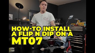 Yamaha MT07FZ07 Flip N Dip Adjustable Tail Tidy How To Install [upl. by Mainis]