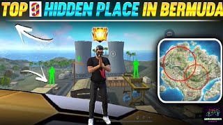 FREE FIRE TOP 9🔥Hidden places BR Rank Bermuda Map Easy Grandmaster Strategy [upl. by Enila382]