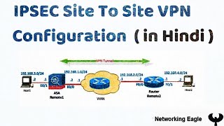 Real life Network Engineer Skills  IPSEC site to site VPN configuration  Hindi [upl. by Mercedes328]