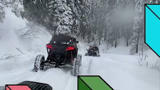 Honda Talon 1000r ripping in the snow [upl. by Aleet496]