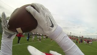 Houston Football Receivers GoPro [upl. by Folberth681]