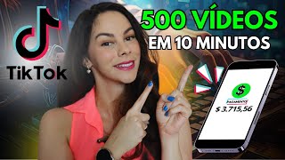 500 VÍDEOS PARA TIKTOK EM 10 MINUTOS 100 GRATUITO PARA GANHAR DINHEIRO  Monetização no TikTok [upl. by Llednik]