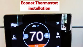 ECONET Thermostat Wiring and Installation Step By Step [upl. by Cristionna]