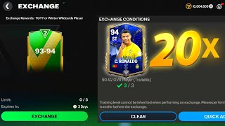 20x 9394 Rated TOTY Pack Opening In FC Mobile 24 [upl. by Denby]