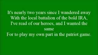 Patriot Game with lyrics [upl. by Eecrad]