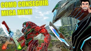 GUIA EXTINCTION ROBOT MEK Y MEGA MEK COMO CONSEGUIRLOS Y ARMAS EQUIPADAS ARK SURVIVAL ESPAÑOL [upl. by Ahsinahs]