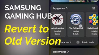 No more instant plays  Samsung Gaming hub 70102 to 60111 revert to the old version [upl. by Ileray]