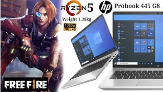 hp Probook 445 G8 Ryzen 5 Full Review amp Tested on Free Fire [upl. by Leonidas]