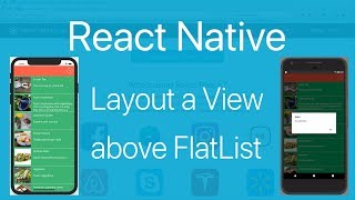 20FlatList4Layout a View and Button above FlatList [upl. by Algar]