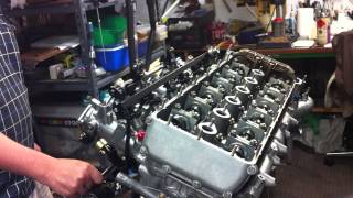 BMW S38B38 M5 engine rebuild  first cranking on starter [upl. by Eanom]