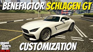 Benefactor Schlagen GT Customization  GTA Online [upl. by Ymiaj]