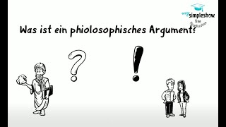 Praxis Ethik Philosophie Was ist ein philosophisches Argument [upl. by Riorsson]